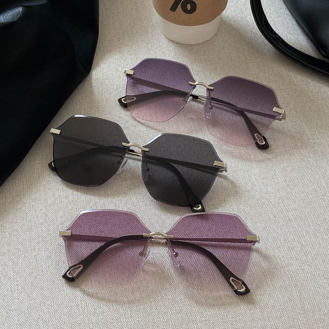 Sunglasses Oversized Frame Geometric