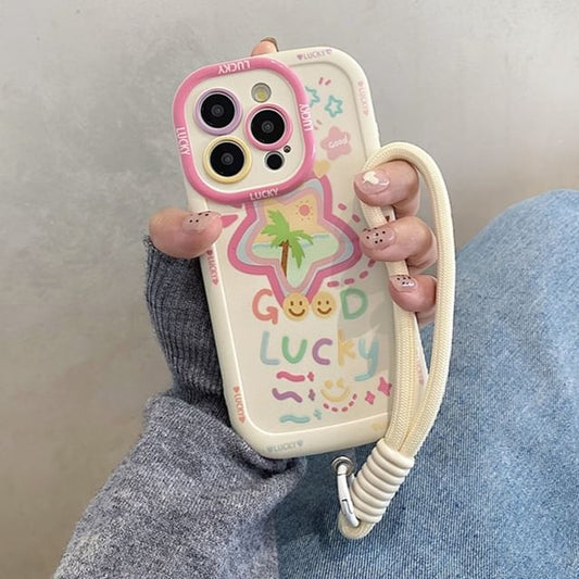 Set Case Smiley Strap Phone Star /