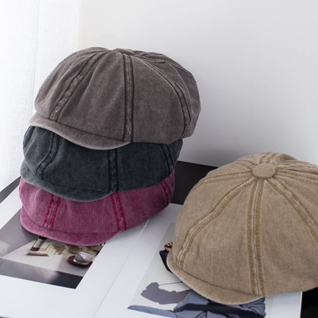 Newsboy Cotton Vintage Washed Cap