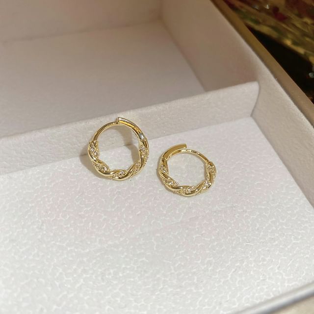 Rhinestone Earring Huggie