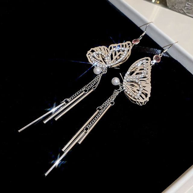 Fringed / Butterfly Earring Necklace