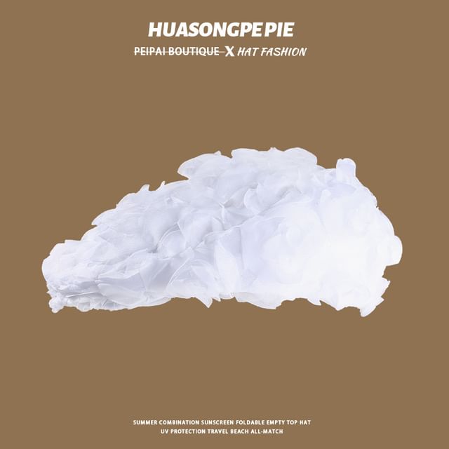 Newsboy Plain Ruffle Cap