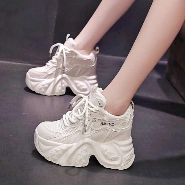 Sneakers Lace Platform Up