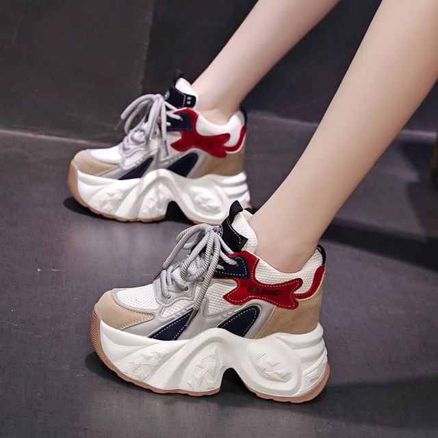 Sneakers Lace Platform Up