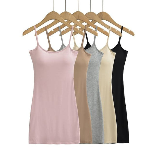 Thin Strap Padded Mini Bodycon Dress