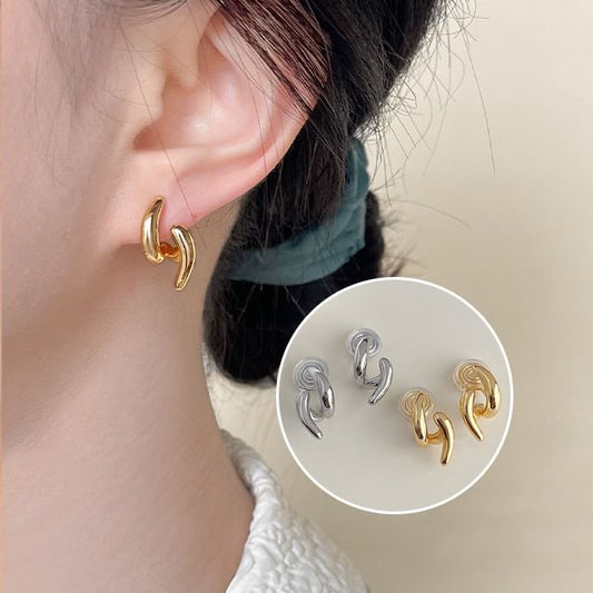 Glossy Clip On Earring