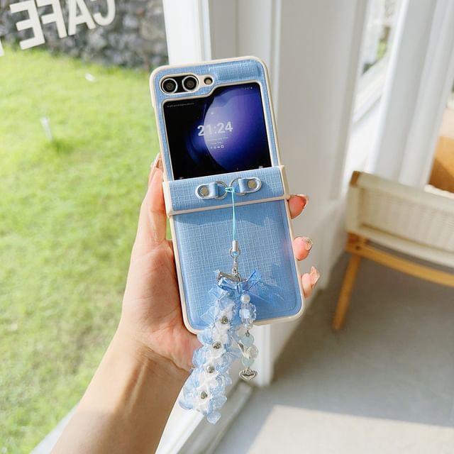 Charm Plain Ribbon Phone Case