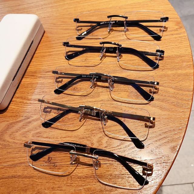 Rimless Glasses Square