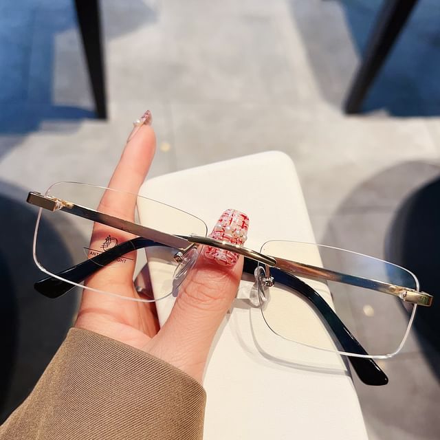Rimless Glasses Square