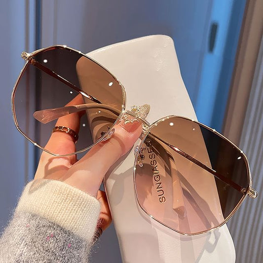 Hexagon Frame Sunglasses