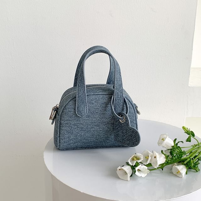 + Charm Bowler Bag Denim Set: