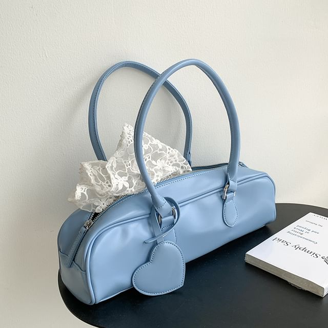 Bag Shoulder Faux Plain Leather