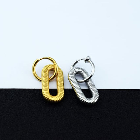 Hoop Drop Earring / Clip On Earring