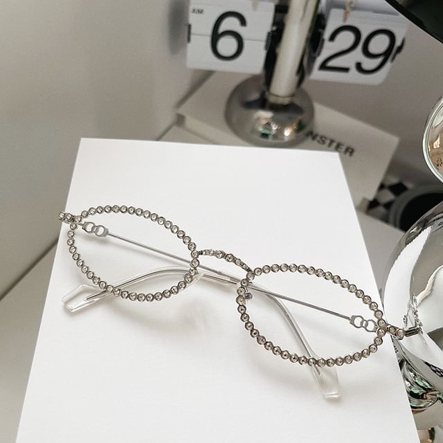 Rhinestone Eye Sunglasses Cat