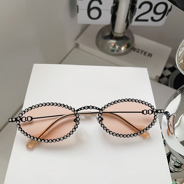 Rhinestone Eye Sunglasses Cat