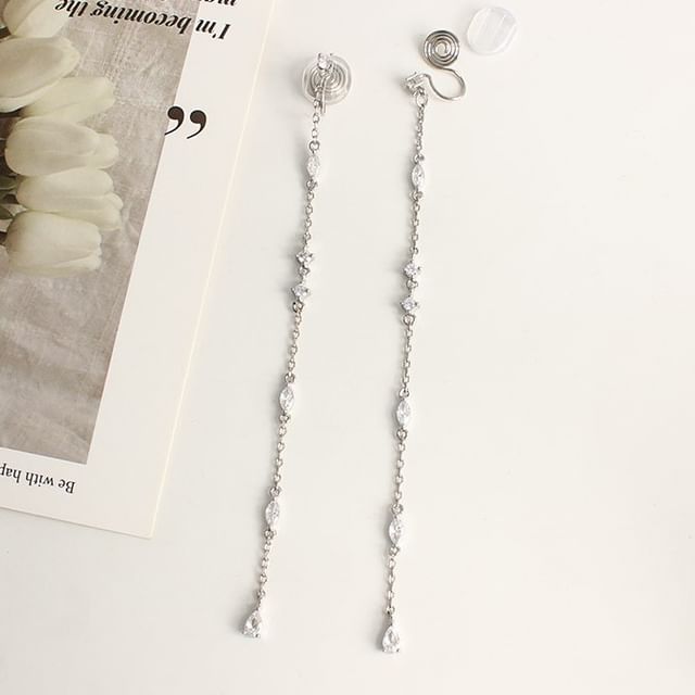 Alloy Earring Rhinestone Threader