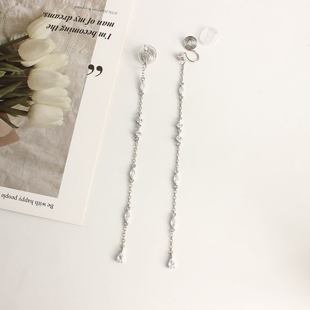 Alloy Earring Rhinestone Threader