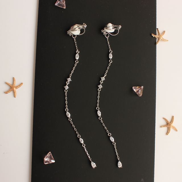 Alloy Earring Rhinestone Threader