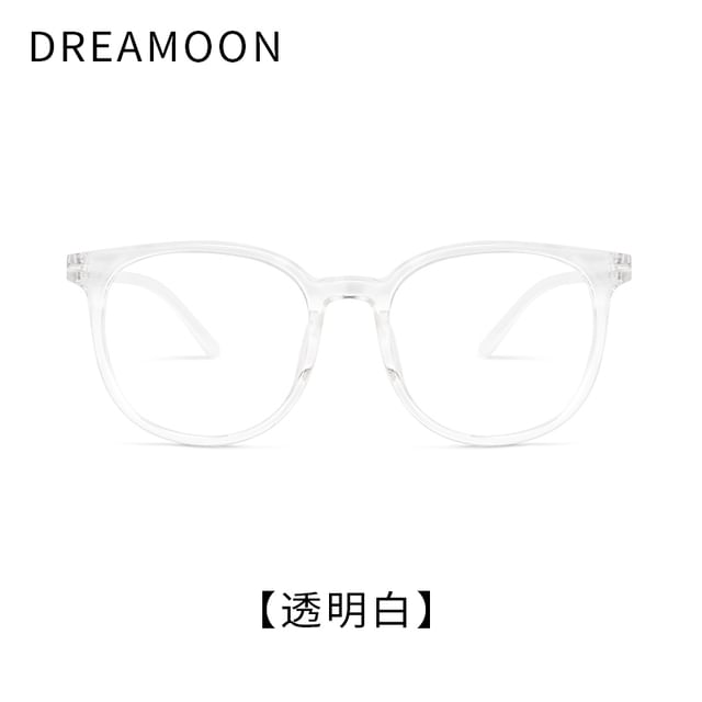 Round Blue Eyeglasses Light Blocking