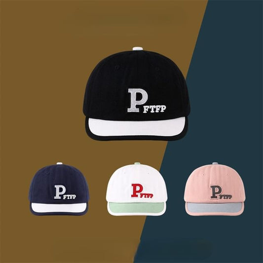 Embroidered Letter Baseball Cap