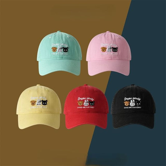 Embroidered Cap Baseball Cartoon