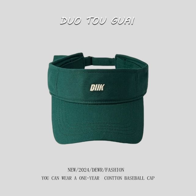 Visor Embroidered Letter Sun