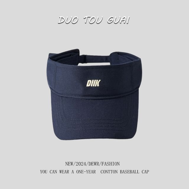 Visor Embroidered Letter Sun