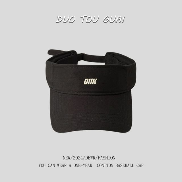 Visor Embroidered Letter Sun