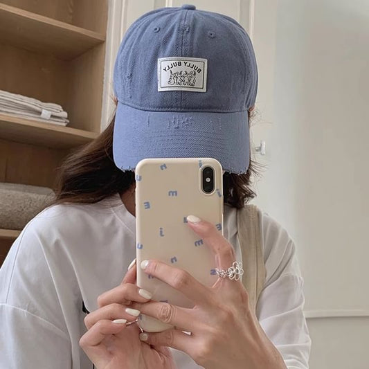 Baseball Distressed Cap Applique