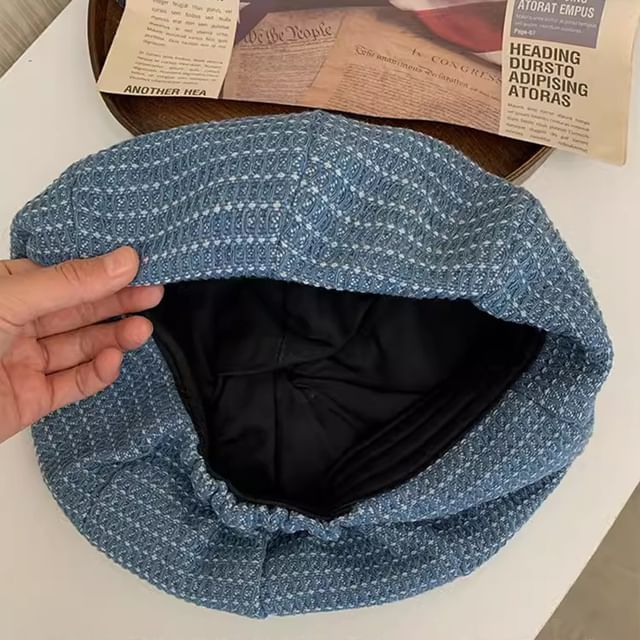 Beret / Newsboy Denim Cap