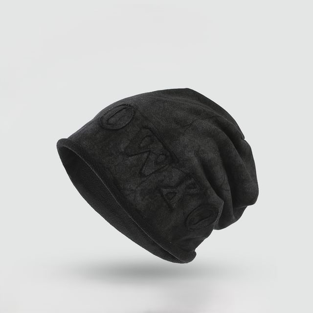 Applique Dye Tie Beanie Lettering