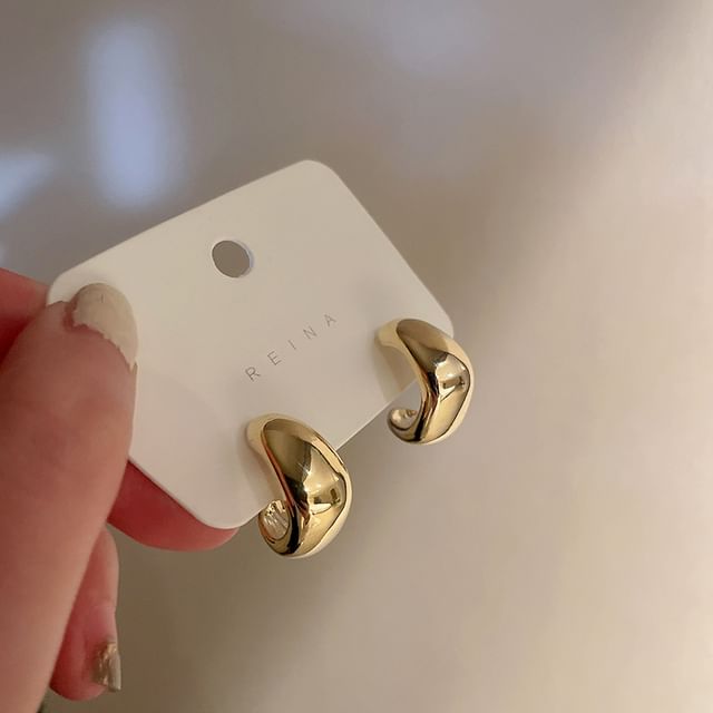 Shell Faux Designs) / Pearl Earring Alloy Geometric (Various