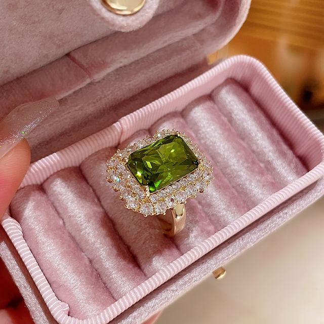 Rhinestone Alloy (Various Designs) Ring