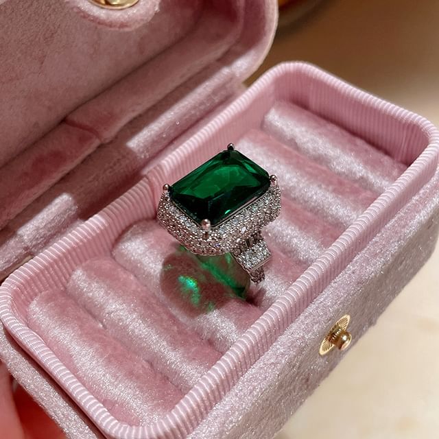 Rhinestone Alloy (Various Designs) Ring