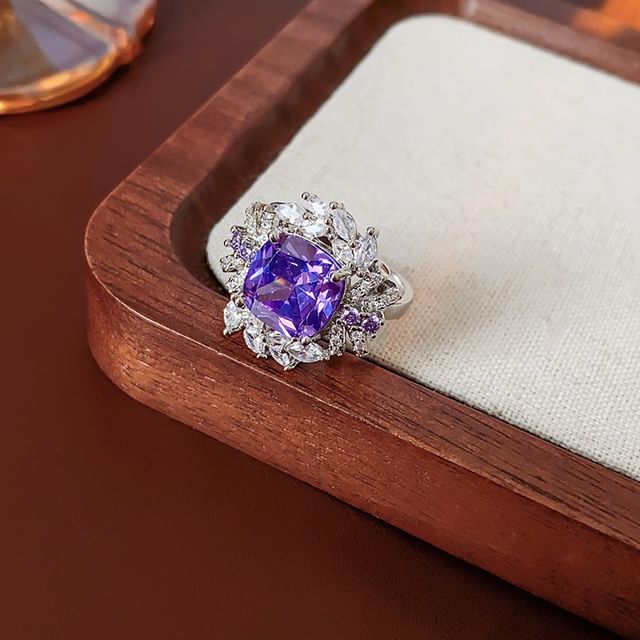 Rhinestone Alloy (Various Designs) Ring