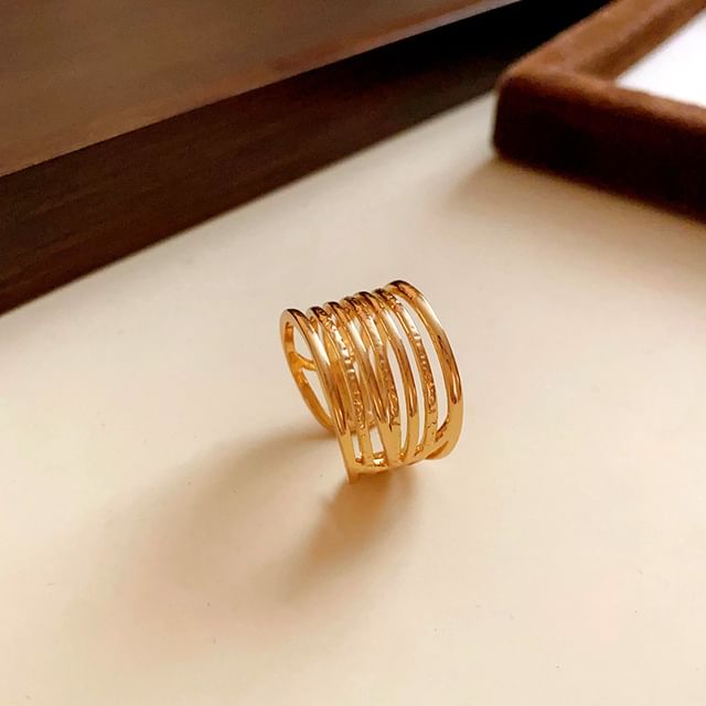 Alloy Layered Rhinestone / Designs) (Various Ring Open