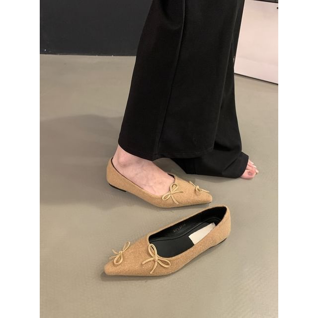 Flats Bow Pointed Toe