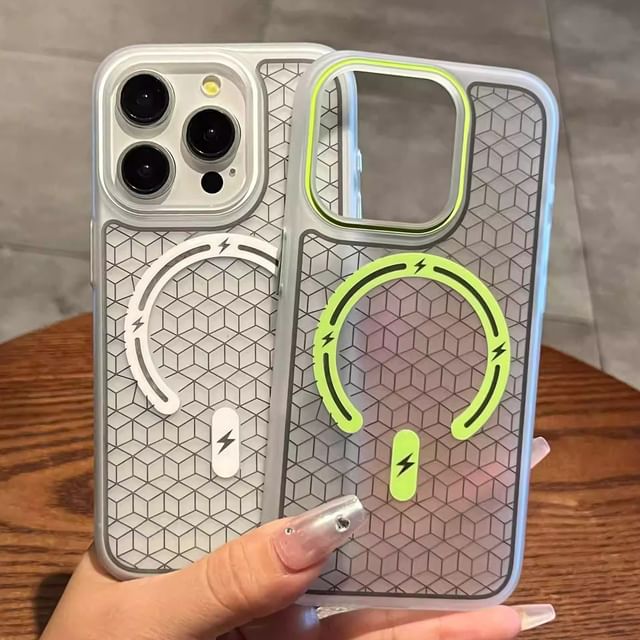 Phone Geometric Magnetic MagSafe) Case with (Compatible