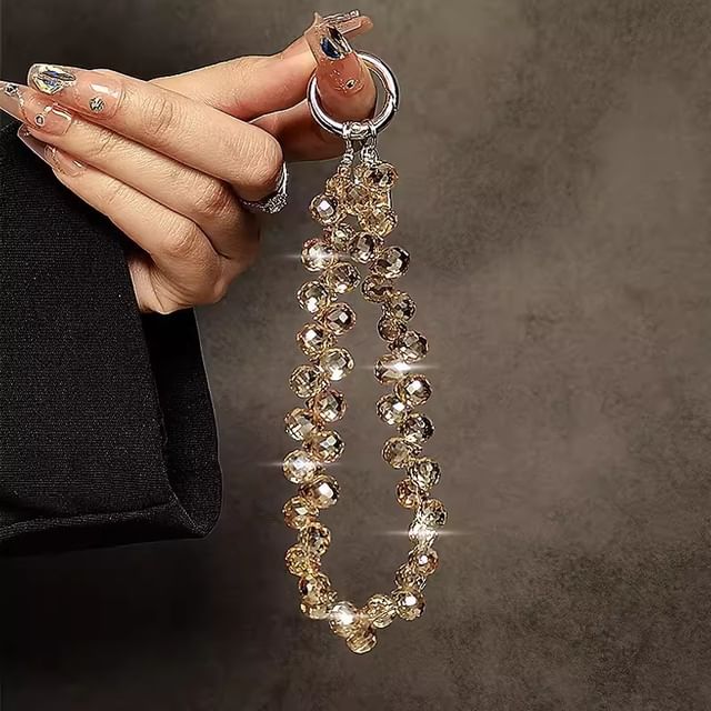 Phone Faux Strap Crystal
