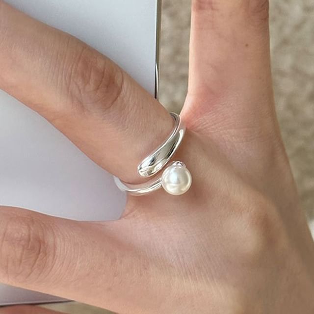 Open Faux Ring Pearl / Set