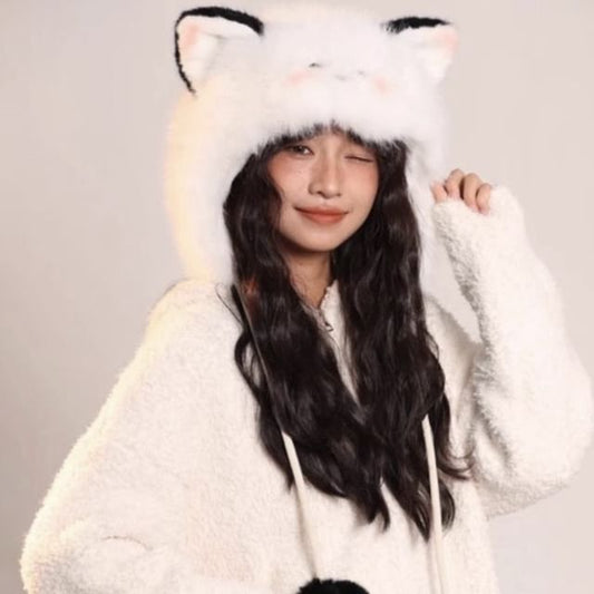 Trapper Ear Animal Chenille Hat