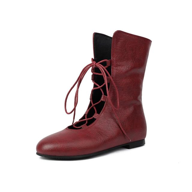 Short Boots Lace-Up