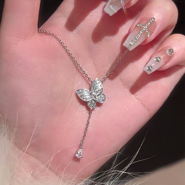 Necklace Butterfly Stud / Bracelet Earring