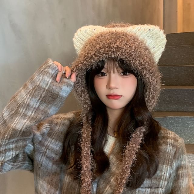 Trapper Hat Cat Wool Ear