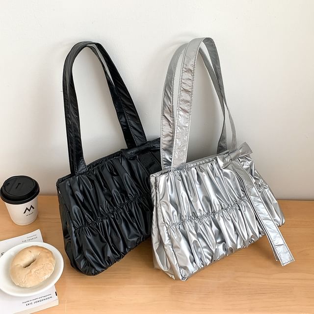 Bag Ruched Tote Bow