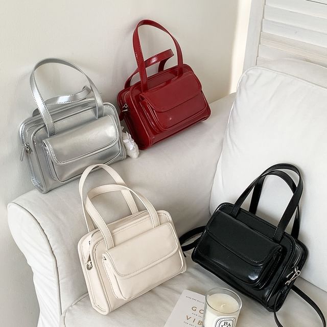 Bag Leather Crossbody Multi-Pocket Faux