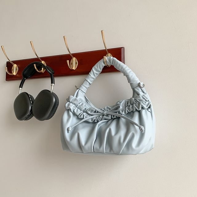 Bow Ruched Shoulder Bag