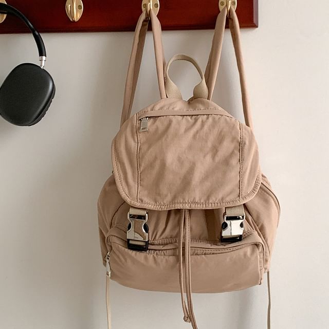 Buckled Backpack Multi-Pocket