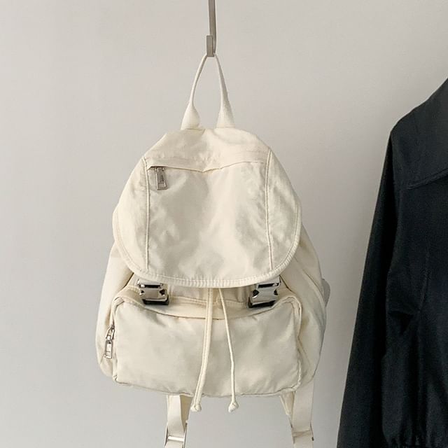 Buckled Backpack Multi-Pocket