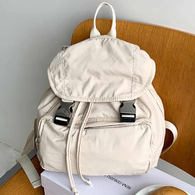 Buckled Backpack Multi-Pocket